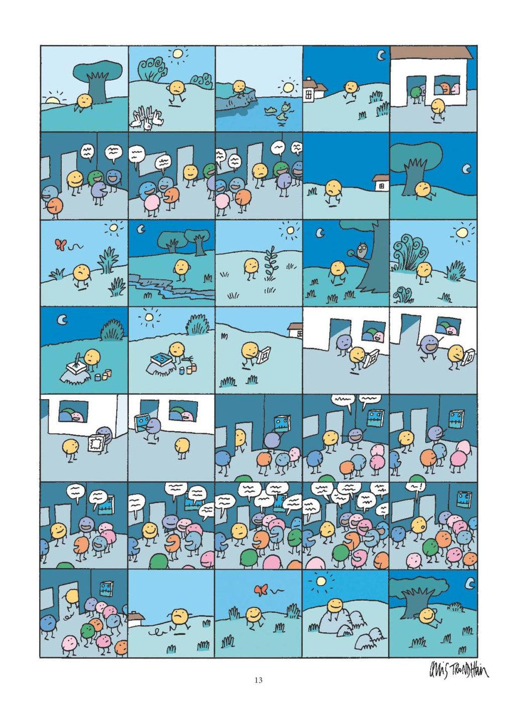 une bande dessinée qui se passe parfois de mots