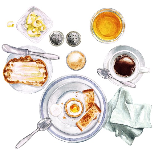 Petit-déjeuner continental à IG bas
