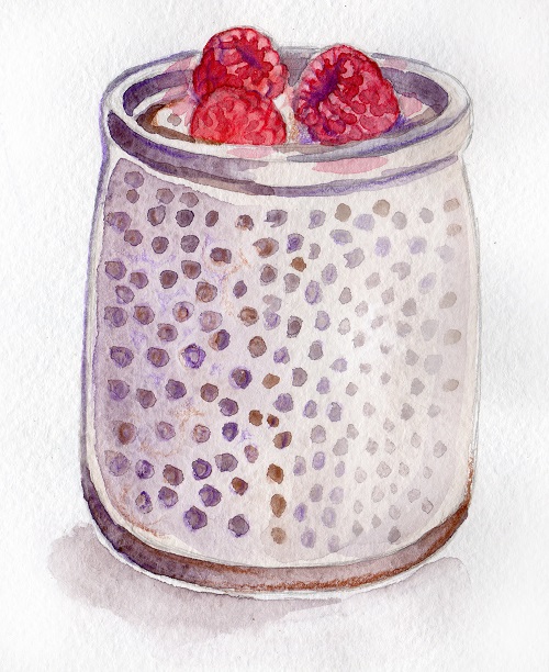Confiture de framboises aux graines de chia